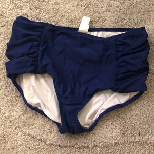 Lime Ricki ruched swim bottoms